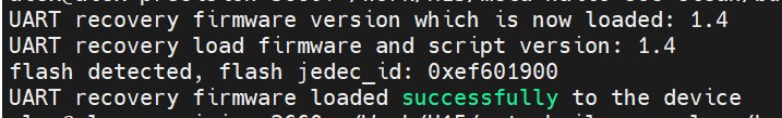 Recovery Firmware Load